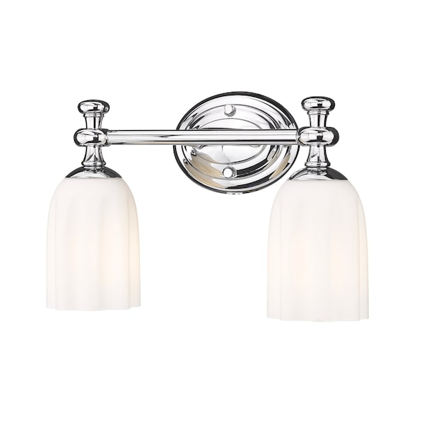Z-Lite Orion 2 Light Vanity, 13.75in. W x 5.25in. L, Chrome 1102-2V-CH - main